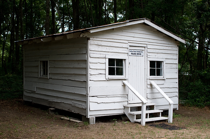 CoffinPointPraiseHouse_3931.jpg - Coffin Point Community Praise House. Slave owners had these small churches constructed out on the islands so the slaves wouldn't have to go into town to worship.